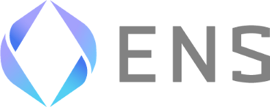 Logo for Ethereum Name Service has a stylized circle with ENS letters