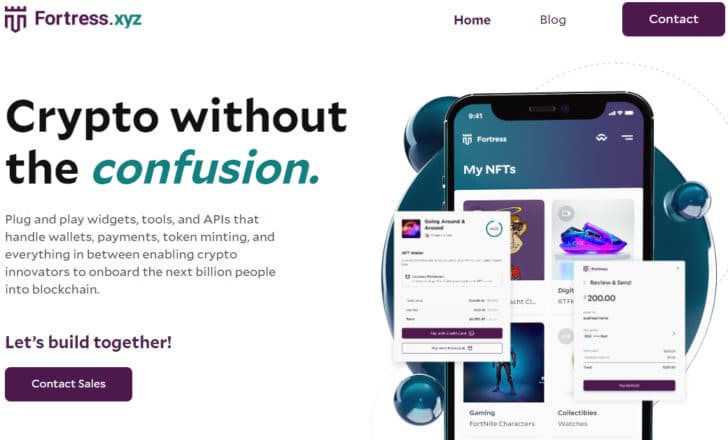 Fortress.xyz home page says it's "crypto without the confusion"