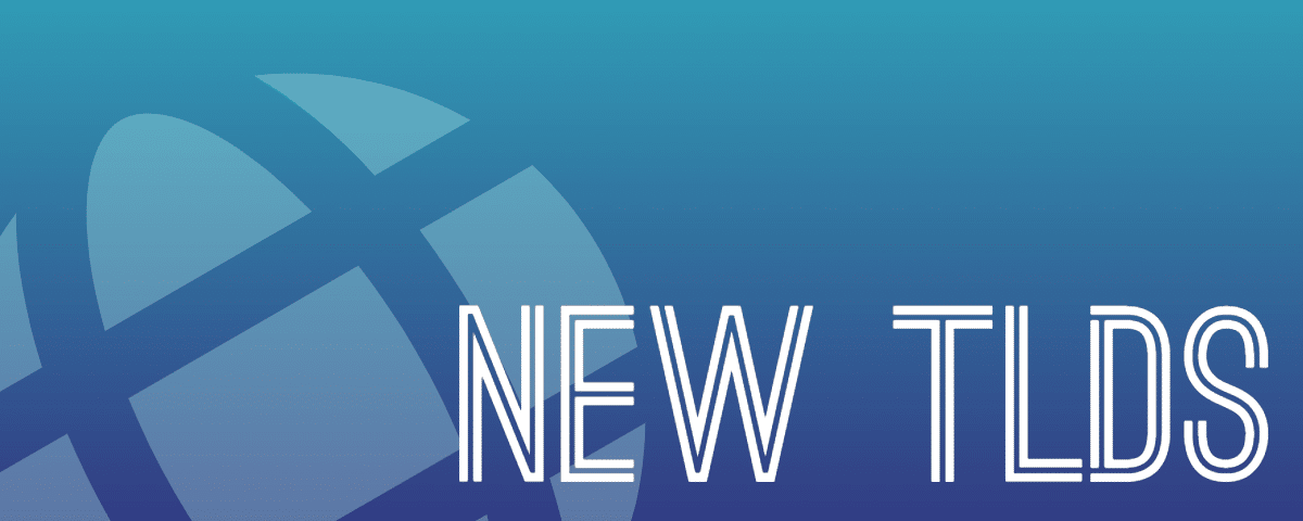 Image of a globe with the words new tlds