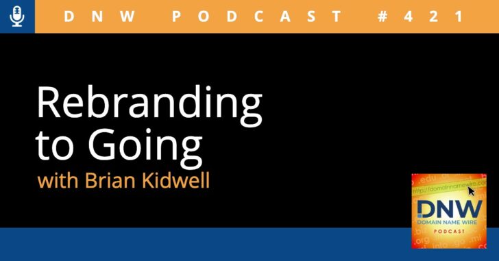 Graphic that says "Rebranding to Going with Brian Kidwell"