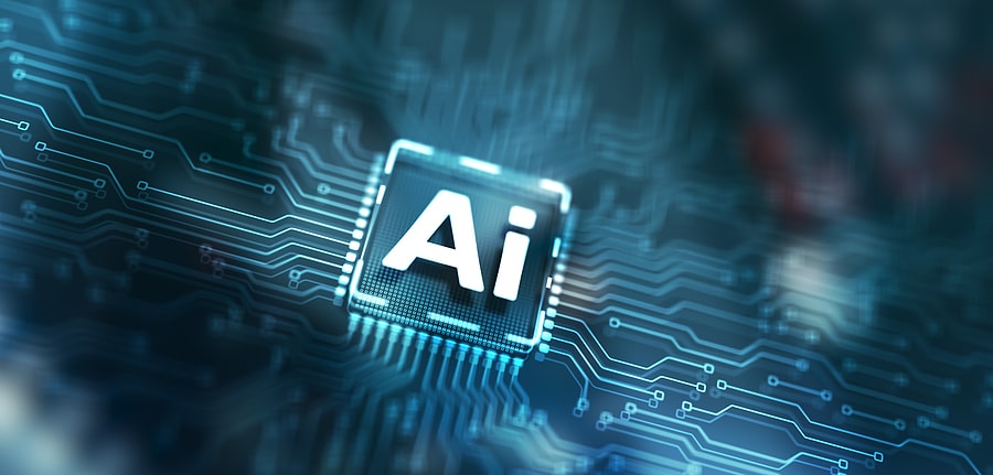 Ai written on a computer chip
