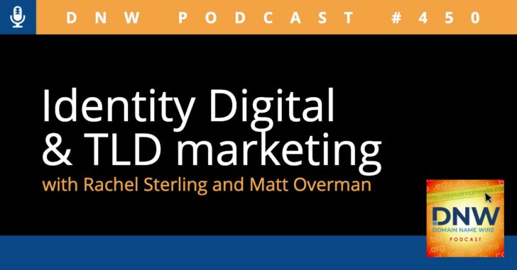 Black background with words "Identity Digital & TLD marketing"